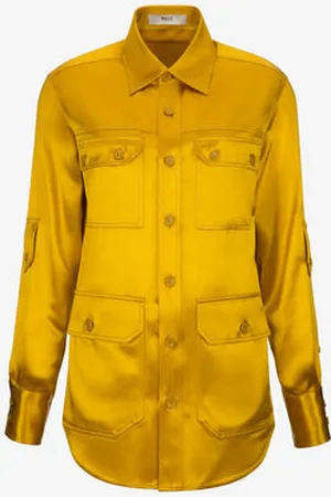 Bally Womens Double Pocket Shirt in Viscose - Size 10 UK