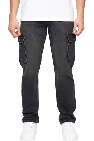 Crosshatch Mens Kremtap Cargo Jeans ( Wash) - Size 32R