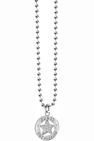 Guess Womens ID Ladies Non Logo Necklace Brass - One Size
