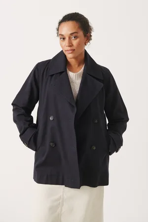 Part Two Womens SifPW Outerwear Trench Coat - - Size 14 UK