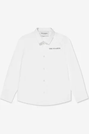 Trussardi Boys Delher Logo Shirt in - Size 16Y