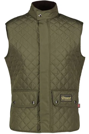 Belstaff Mens Faded Olive Waistcoat Gilet Jacket - - Size Small