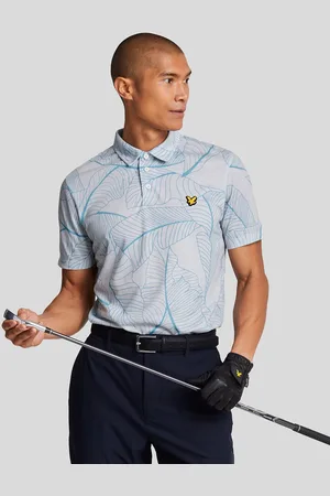 Lyle & Scott Mens Golf Floral Polo Shirt - Size Medium