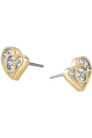 Guess Womens ID Ladies Heart Earrings - One Size