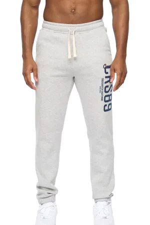 Crosshatch Mens Ellsworth Jogging Bottoms ( Marl) - Size Large