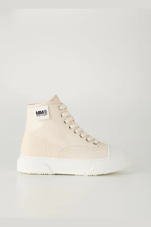 Maison Margiela Childrens Unisex Kids MM6 Logo Zip Up Laced Boots in - Size UK 11 Kids