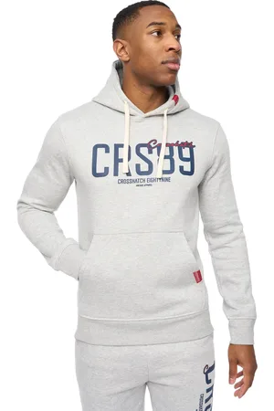 Crosshatch Mens Ellsworth Hoodie ( Marl) - Size Medium