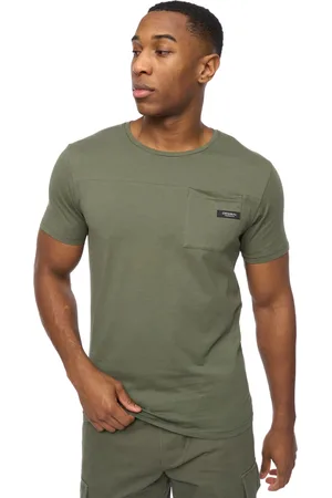 Crosshatch Mens Utilate T-Shirt (Thyme) - Cotton - Size Large