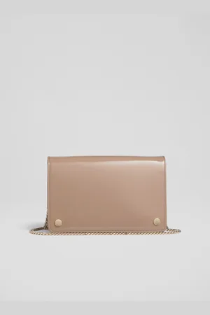 LK Bennett Womens Cici Clutch, Dark Taupe - - One Size