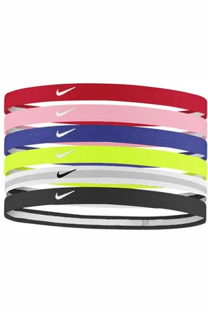 Nike Unisex Swoosh Sports Headband (Pack of 6) (Multicoloured) - - One Size