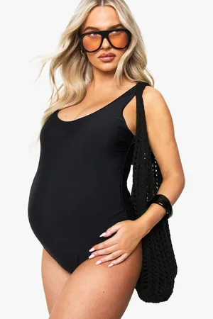 Boohoo Womens Maternity Scoop Neck Swimsuit - - Size 18 UK