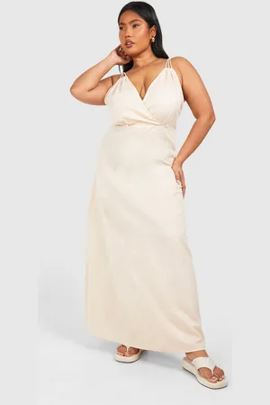 Boohoo Womens Plus Woven Strappy V Neck Maxi Dress - - Size 20 UK