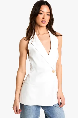 Boohoo Womens Tall Longline Waistcoat - - Size 10 UK