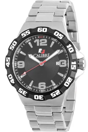 Calibre : Mens Lancer Swiss Made Movement Watch Stainless steel Black L3 Dial - One Size