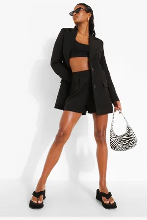 Boohoo Womens Fitted Tailored Shorts - - Size 12 UK