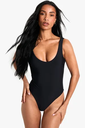 Boohoo Womens Swimwear Essentials Scoop Swimsuit - - Size 16 UK