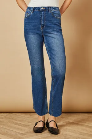 Oasis Womens Denim Slim Leg Cropped Jean - - Size 12 UK