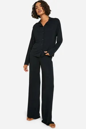Boohoo Womens Tall Long Sleeve Pyjama Set - Viscose - Size 8 UK
