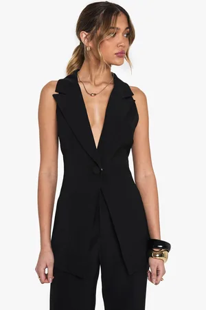 Boohoo Womens Tailored Occasion Collared Waistcoat - - Size 8 UK