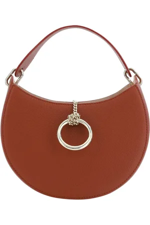 Chloé Chloé Womens Leather Small Shoulder Bag with Gold Ring Closure - - One Size
