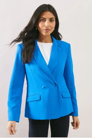 wallis Womens Back Detail Double Breasted Blazer - - Size 18 UK