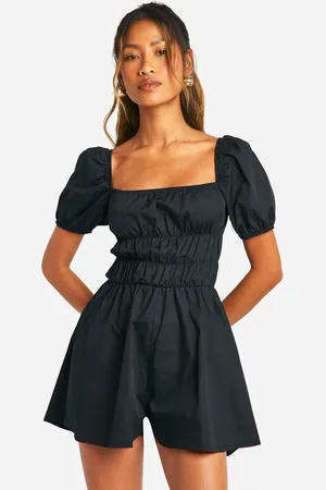 Boohoo Womens Milk Maid Flippy Playsuit - - Size 16 UK