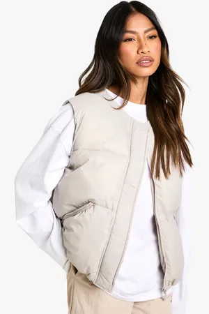 Boohoo Womens Bow Detail Gilet - Polyamide - Size 8 UK