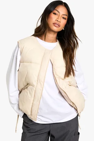 Boohoo Womens Bow Detail Gilet - Polyamide - Size 8 UK