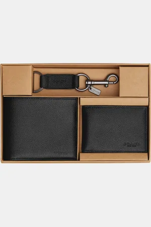 Coach Mens 3 in 1 Wallet in Sport Calf Gift Box - Leather - One Size