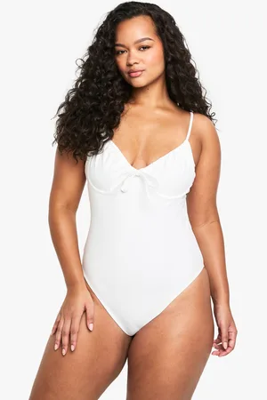 Boohoo Womens Plus Swimwear Essentials Underwired Swimsuit - Polyamide - Size 18 UK