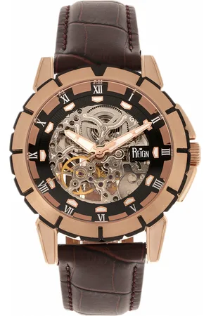 Reign Mens Philippe Automatic Skeleton Leather-Band Watch - Stainless Steel - One Size