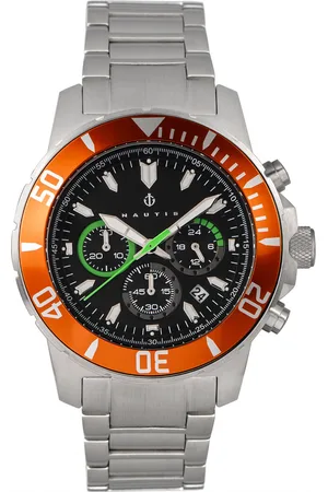 Nautis Mens Dive Chrono 500 Chronograph Bracelet Watch - Stainless Steel - One Size