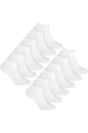 Sock Snob 12 Pack Mens 100% Cotton Trainer Socks - - Size UK 6-11