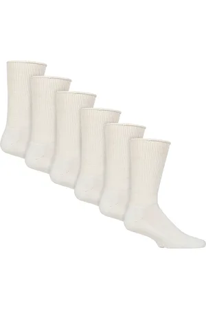 IOMI Womens 6 Pack Diabetic Bed Socks with Grips