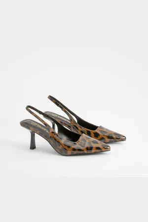 Boohoo Womens Low Stiletto Slingback Court Shoe - Size UK 6