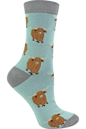 Miss Sparrow Ladies Highland Cow Socks