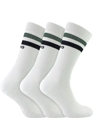 Björn Borg Mens 3 Pack Core Sport Ribbbed Top Crew Socks for Men - - Size UK 7-11
