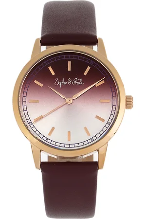 Sophie & Freda Womens and San Diego Leather-Band Watch - Stainless Steel - One Size