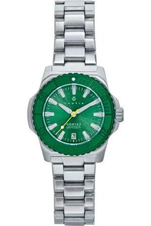 Nautis Mens Cortez Automatic Bracelet Watch w/Date - Stainless Steel - One Size