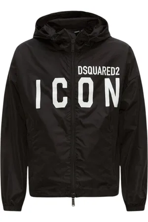 Dsquared2 Mens Large Icon Logo Thin Windbreaker Jacket Polyamide - Size Large