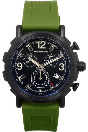 Morphic Mens M93 Series Chronograph Strap Watch w/Date - Stainless Steel - One Size