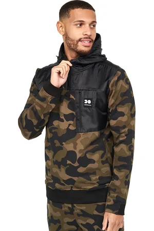 Crosshatch Mens Velmax Hoodie (Forest Camo) - - Size Small