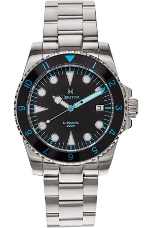 heritor automatic Mens Luciano Bracelet Watch w/Date - Stainless Steel - One Size