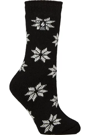 Heat Holders Womens Ladies Jacquard Thermal Socks for Winter - - Size UK 4-8