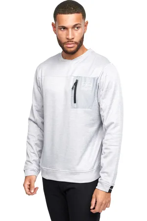 Crosshatch Mens Catmoore Crew Neck Track Top - Size Large