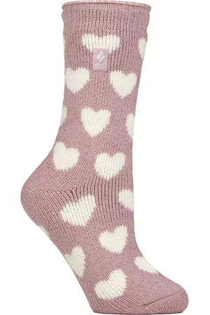 Heat Holders Womens Ladies Jacquard Thermal Socks for Winter - - Size UK 4-8