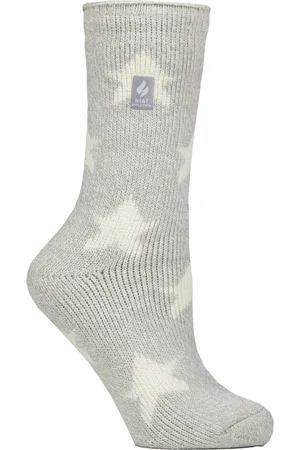 Heat Holders Womens Ladies Jacquard Thermal Socks for Winter - - Size UK 4-8