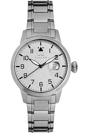 ELEVON Mens Stealth Bracelet Watch w/Date - Stainless Steel - One Size