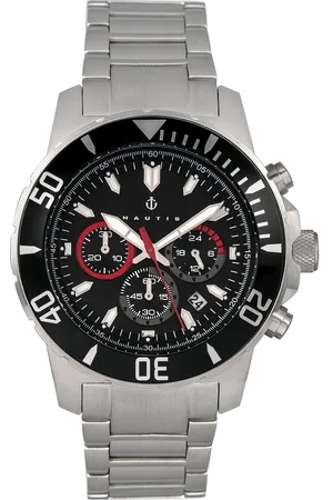 Nautis Mens Dive Chrono 500 Chronograph Bracelet Watch - Stainless Steel - One Size
