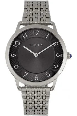 Bertha Womens Abby Swiss Bracelet Watch - Stainless Steel - One Size